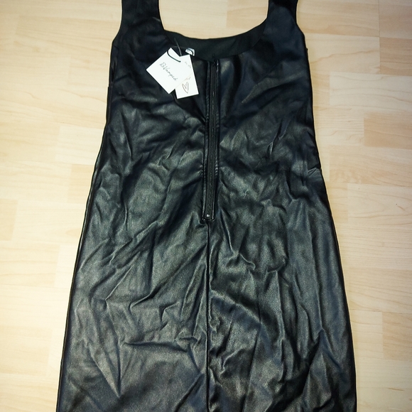 Revamped Faux Leather Dress - Picture 6 of 9